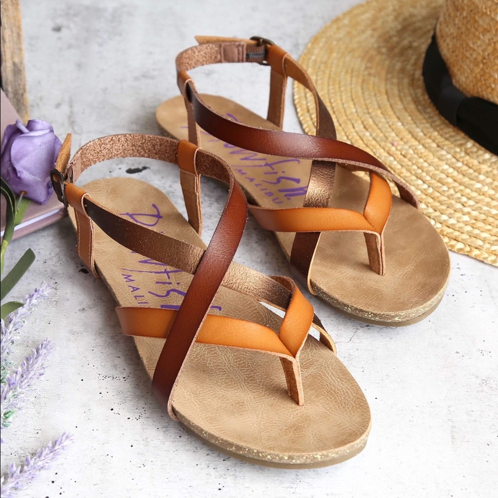 Blowfish Granola Brown/Tan/Bronze Gladiator Sandal